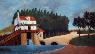 Enrique Rousseau Painting - El Molino Le Moulin Henri Rousseau Postimpresionismo Primitivismo ingenuo
